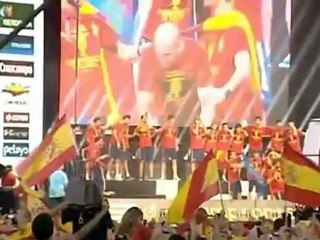 Spain celebrates football victory