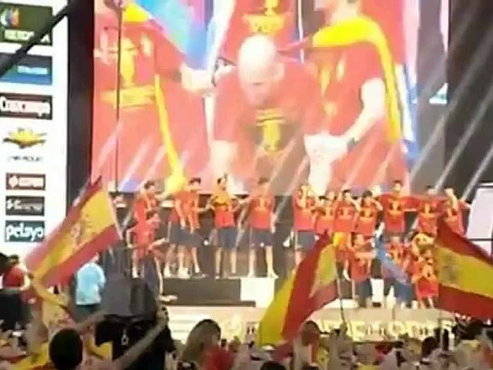 Spain celebrates football victory