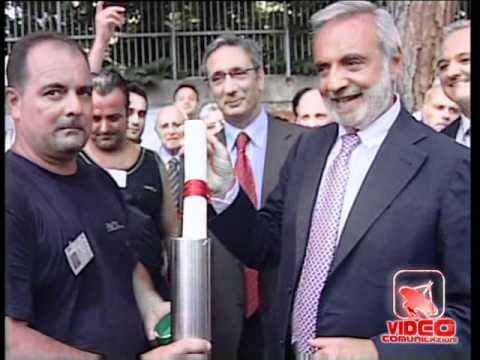 Napoli - Posa della prima pietra per il Nuovo Polo Tecnologico del CNR (02.07.12)