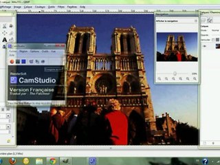 GIMP Outil perspective