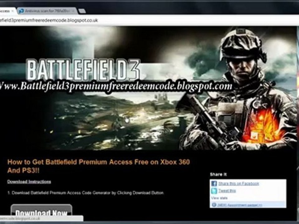 Download Battlefield 3 Premium Access Service Free!!