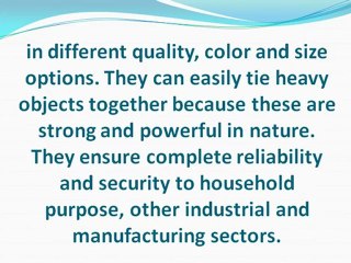 Increase your work performance through cable ties