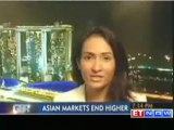 Asian markets end higher despite EU concerns