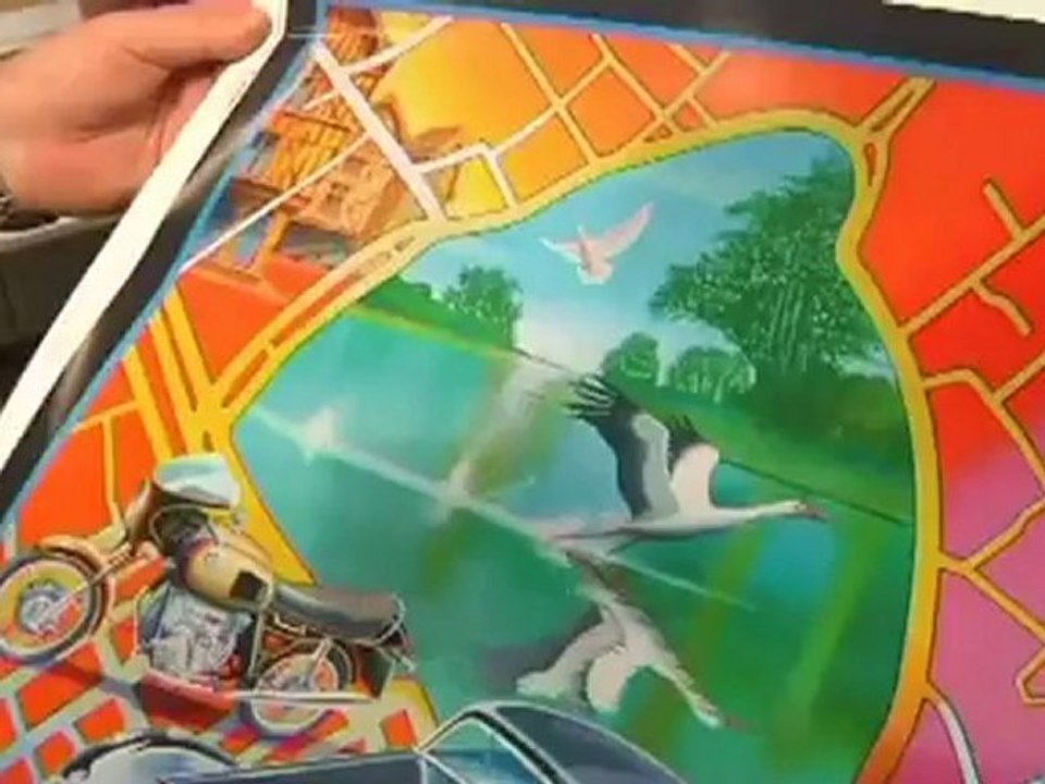 Affiche des 48 Heures Automobiles Anciennes 2012 (Troyes)