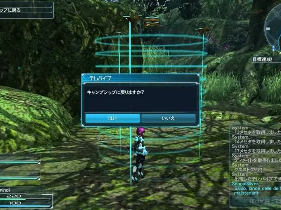 PSO 2 Partie en équipe Forest Pré-Béta HD