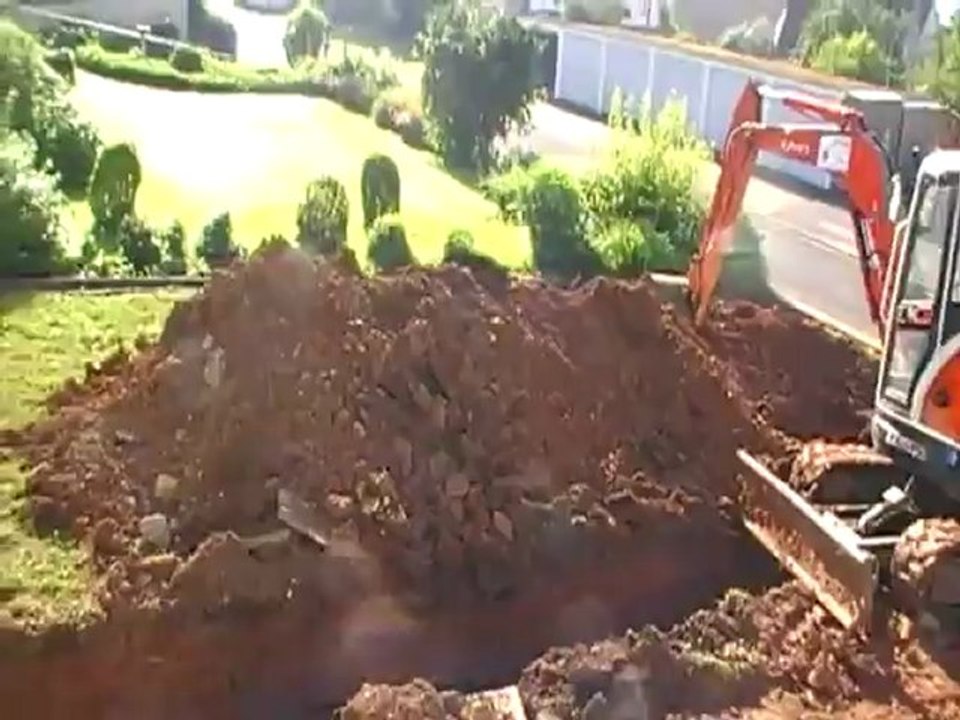 Ab ins Beet VOX mit Hubert und Matthias Lustgarten Baggerarbeiten Hammelburg Diebach Gartensendung