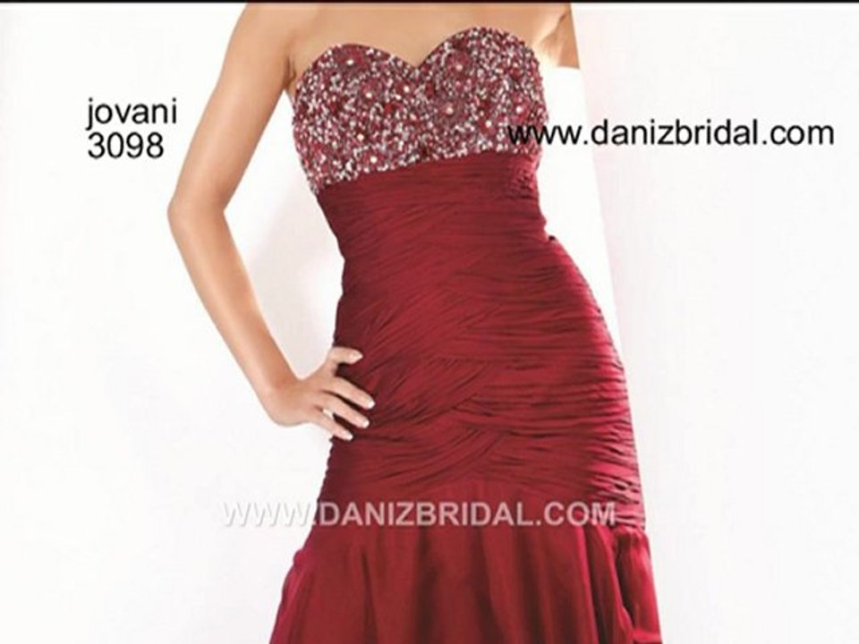 Jovani 3098 Beaded Evening Gown, Style 3098