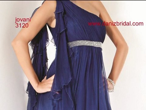 Jovani 3120 Chiffon One Shoulder Evening Dress 3120