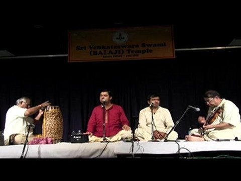 CARNATICA BROTHERS AT SRI VENKATESWARASWAMY TEMPLE IN CHICAGO: MAIN KRITHI -2
