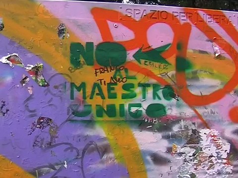 Protesta contro il Governo della Scuola Primaria Giano Grillo - Maddalena di Genova (15.09.2008)