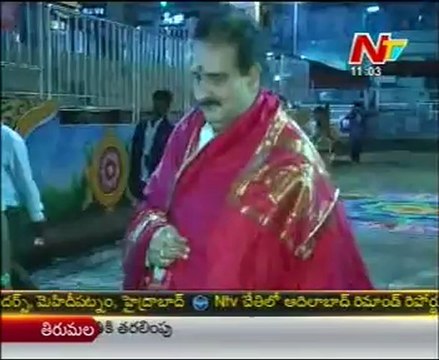 DGP Dinesh visits Tirumala