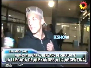Llegó Alexander Caniggia a Argentina