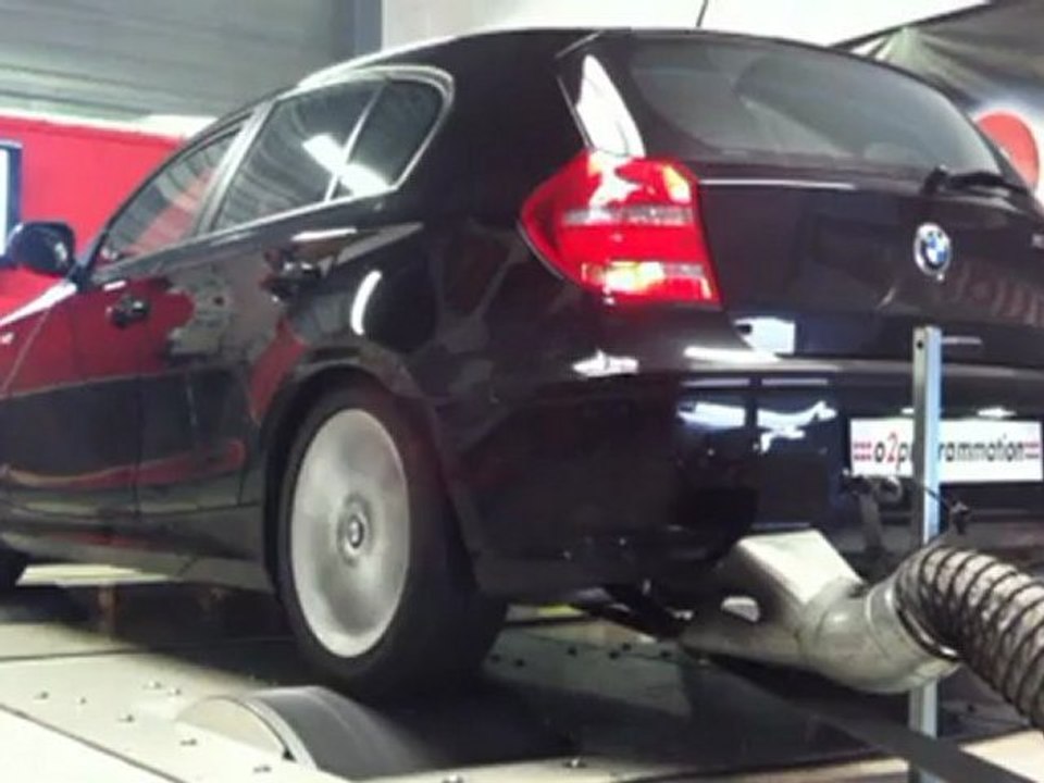::: o2programmation ::: Test Dyno Reprogrammation moteur BMW 120d 2010 177ch (réel 174)@216ch