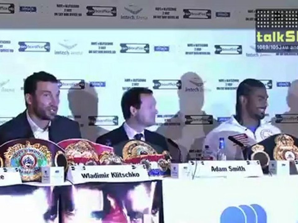 David Haye v Wladimir Klitschko: Best bits from press conference