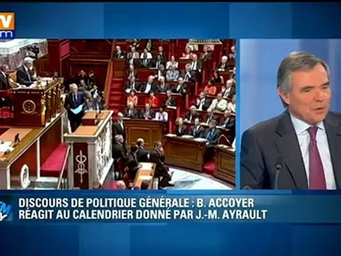 Accoyer juge le discours d’Ayrault décevant et préoccupant
