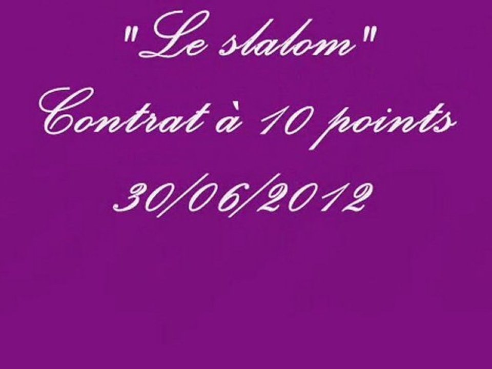 Uno et le slalom