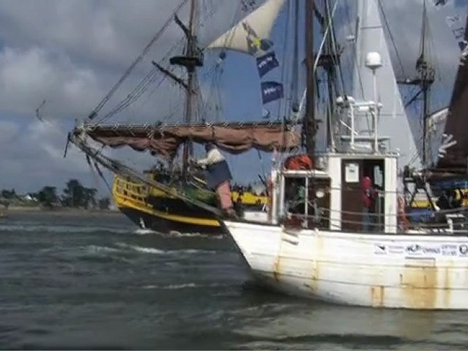 1er juillet 2012, le vieux gréement Bro Warok boucle sa mission humanitaire à Haïti en retrouvant sans encombre les eaux de son port d'attache