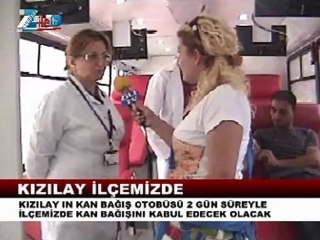 Kızılay zilede kan bağışı