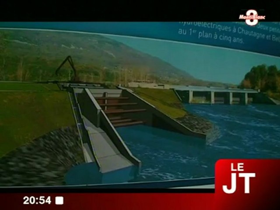 Une centrale hydroélectrique sur le Rhône