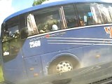Accident : Deux voitures et un bus en Russie