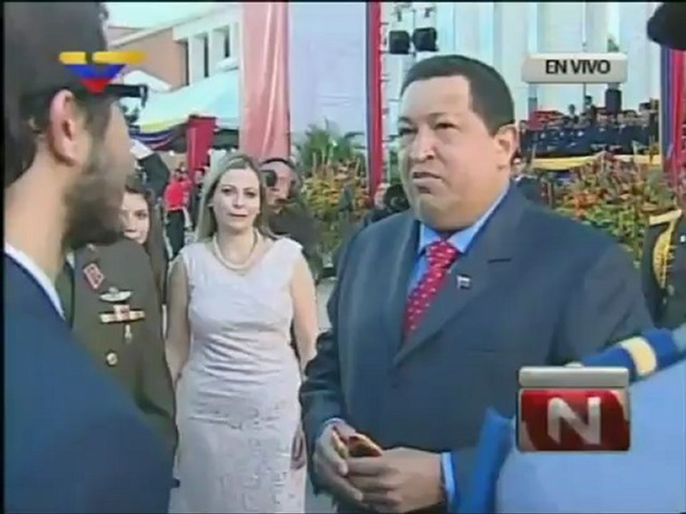 Presidente Chávez dirige acto de ascensos de oficiales de la FANB