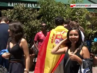 TG 02.07.12 Anche la California piange per l'Italia. Di fronte a una bella pizza