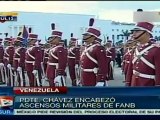 Chávez encabeza ascenso de militares de FANB