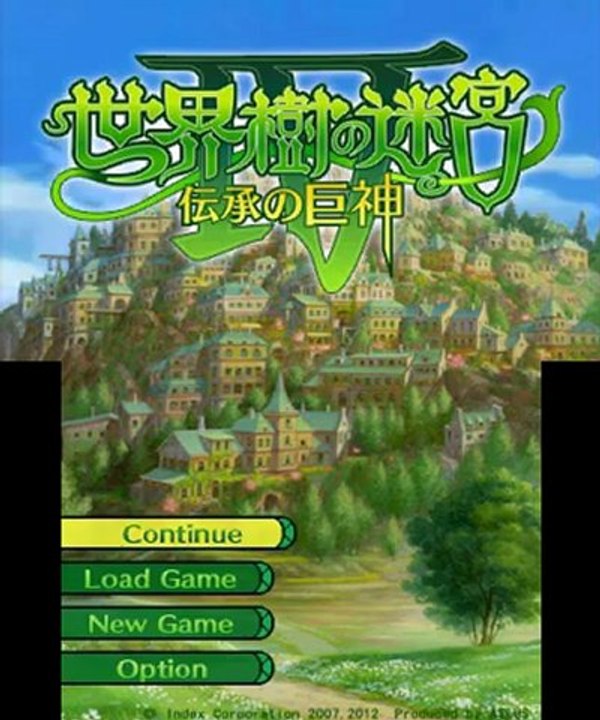 Etrian Odissey IV - Menu principal en action