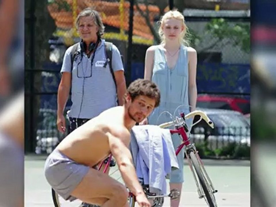 Dakota Fanning Watches Man Strip On Set of New Film