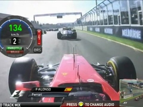 F1 2012 Australian GP Start Onboard Alonso + First 15 Min. Onboard [HD] Engine Sounds | F1 2012 GP Australia Salida Onboard Alonso + Primeros 15 Min. Onboard [HD] Sonidos del Motor