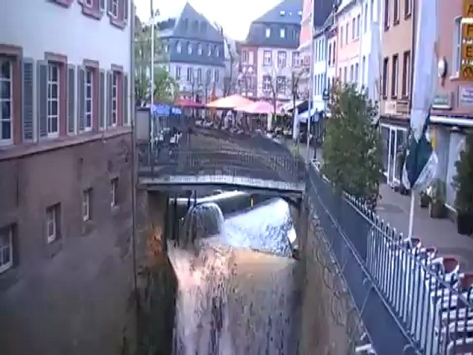 Saarburg Wasserfall Saarburg. Der Wasserfall des Leukbachs,