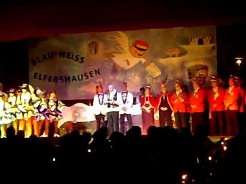 Prunksitzung in Elfershausen Karenevalsverein Blau-Weiss Elfershausen e. V. am 07.02.2009