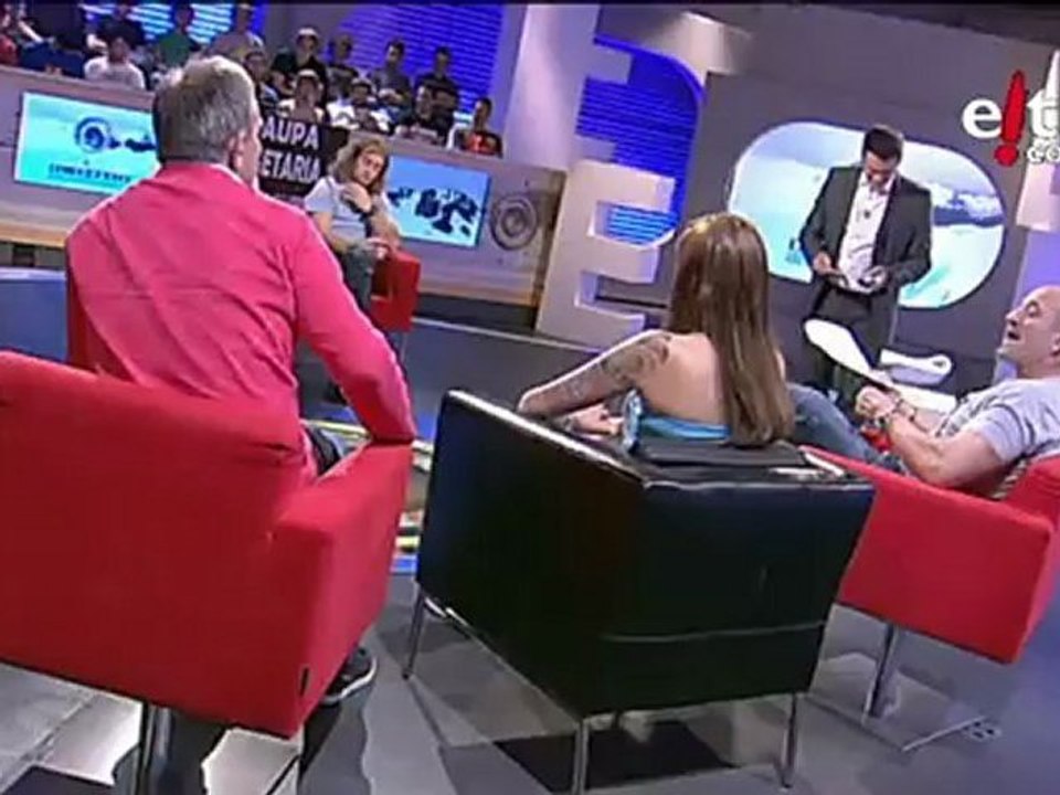 Herrero visita el plató de "Conquis, la aventura"