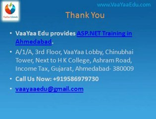 ASP DPT NET Training in Ahmedabad