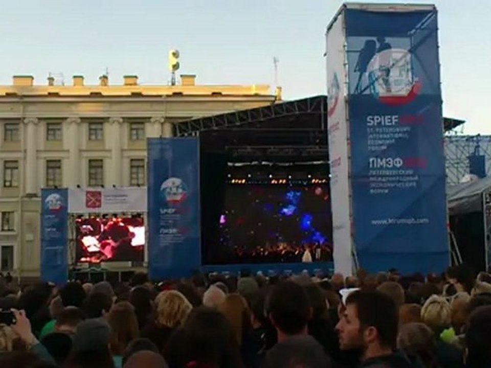 Jackie Evancho at Palace Square in St. Petersburg, Russia
