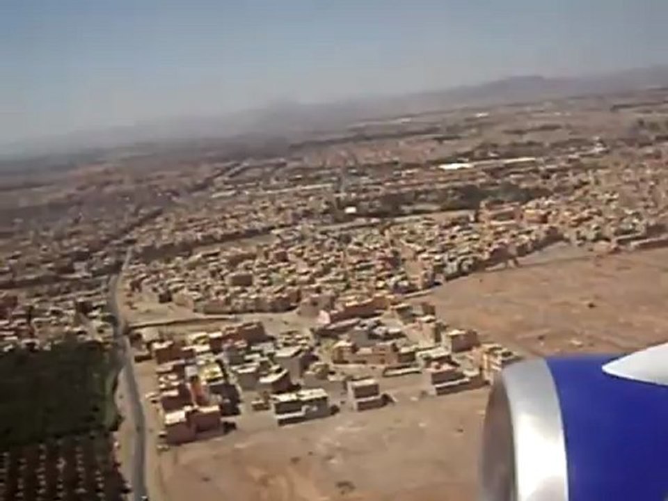 Abflug in Marakesch mit der Condor im Juni 2008