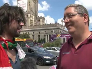 Is that really Pirlo's brother?! The Moose hits the streets of Warsaw