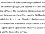 0151 650 5650 - Soho Safer neighbourhoods are protecting locals’ valuables