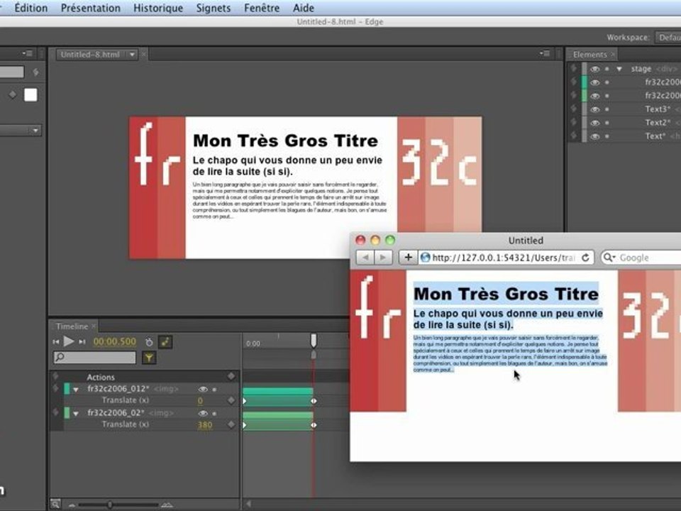 Adobe Edge : Balises et organisation du code