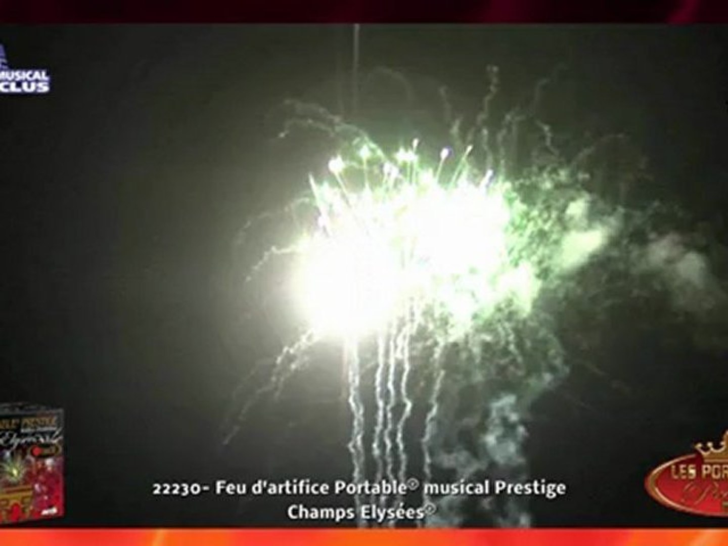 Artifice portable musical Prestige 3 minutes - Feu d'artifice