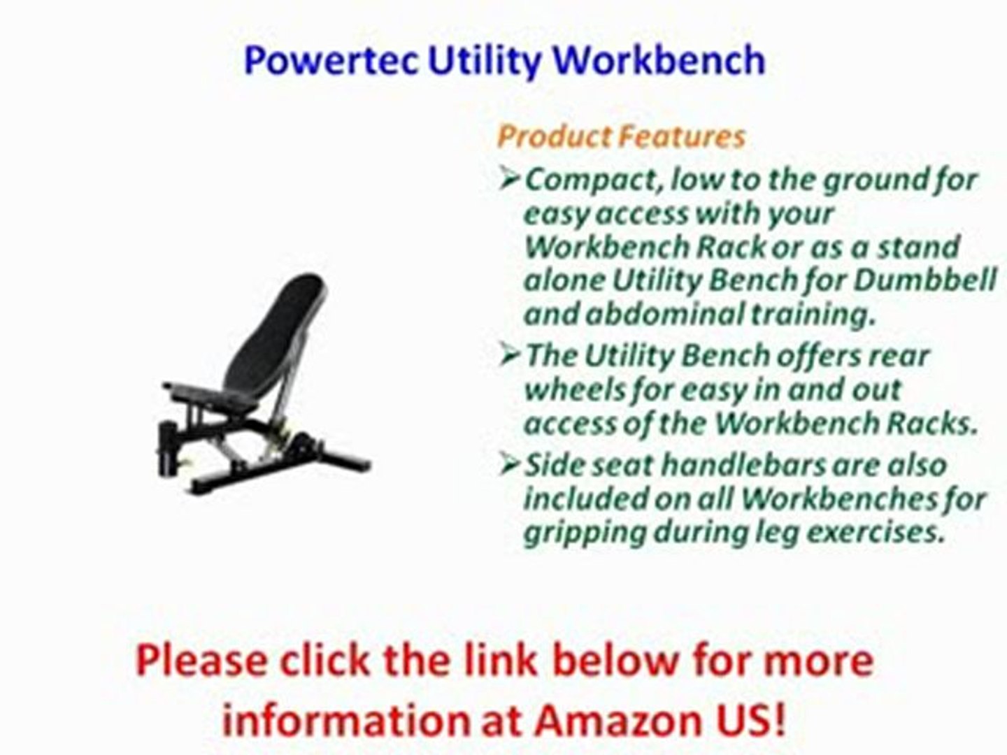 Powertec Utility Workbench Video Dailymotion
