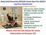 Body Solid Powerline BSG10X Home Gym Plus BSGLP Leg Press Attachment