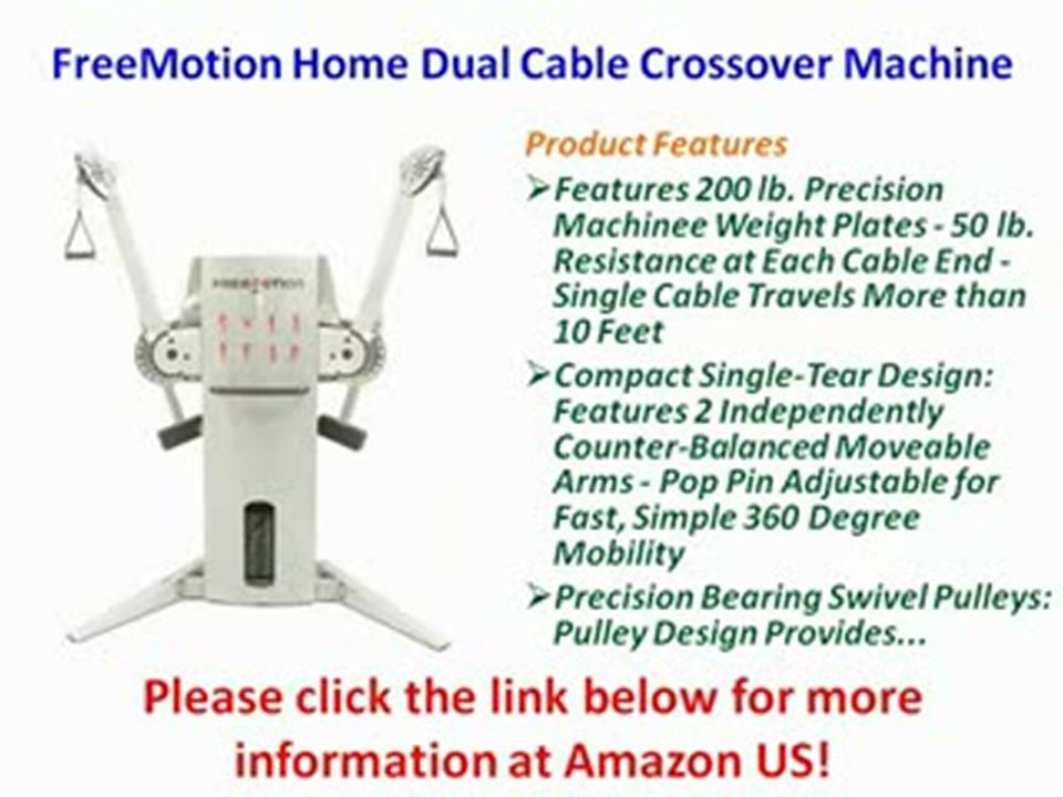 FOR SALE FreeMotion Home Dual Cable Crossover Machine