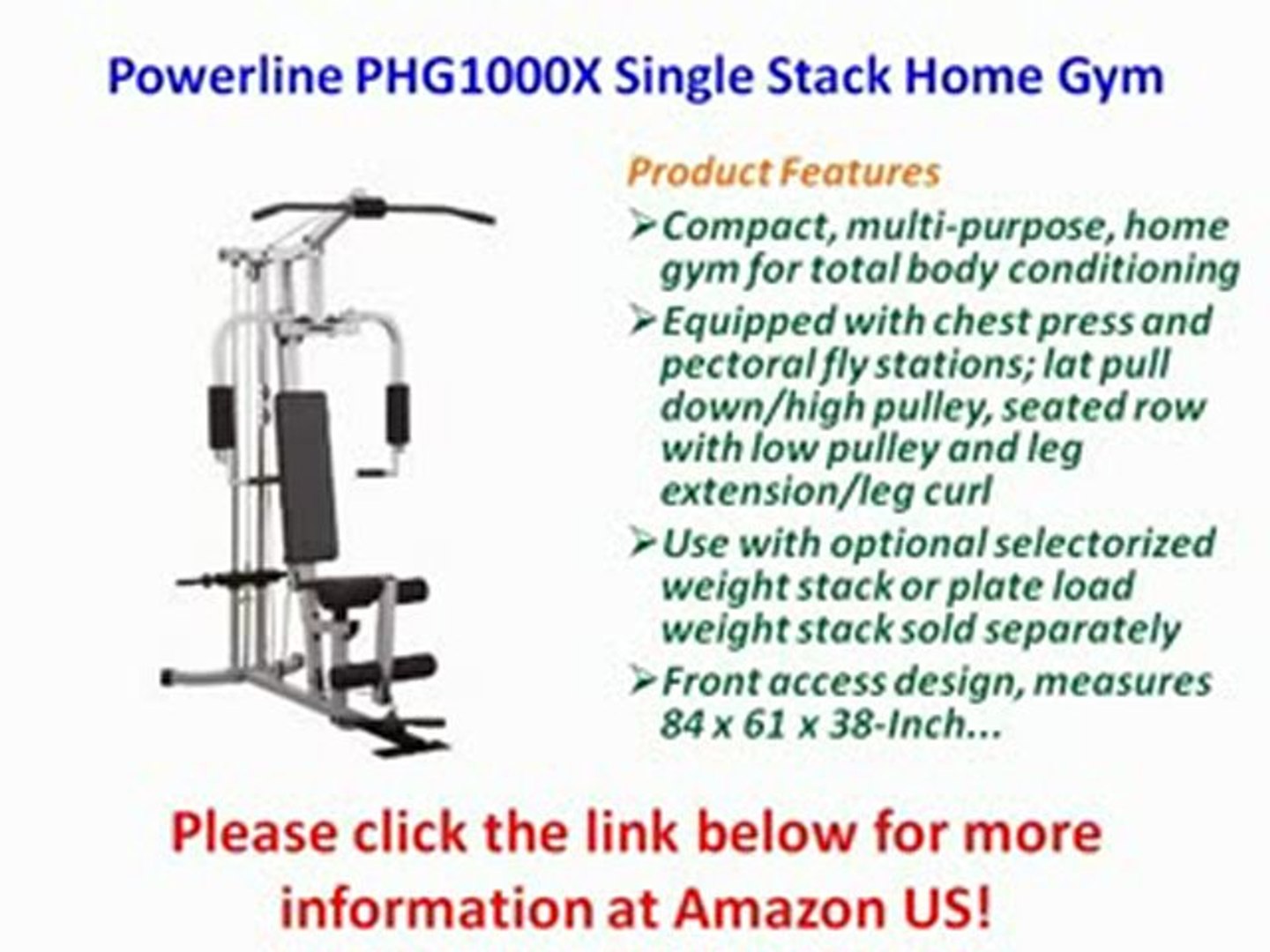 Powerline home gym 2025 phg1000x