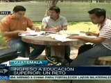 Ingresar a educación superior en Guatemala: un reto