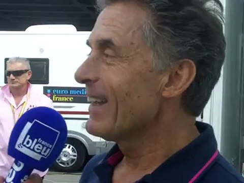 Gérard Holtz à Rouen pour le Tour de France
