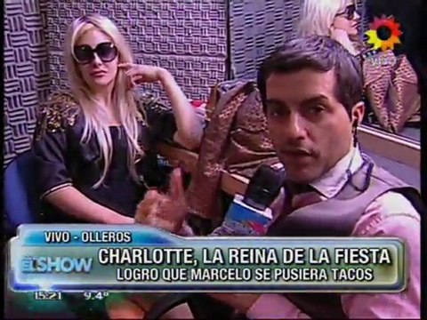 Polémica con la guerra de tacos en ShowMatch. Habló Charlotte Caniggia