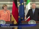 Nuages dissipés entre Italie et Allemagne au sommet de Rome