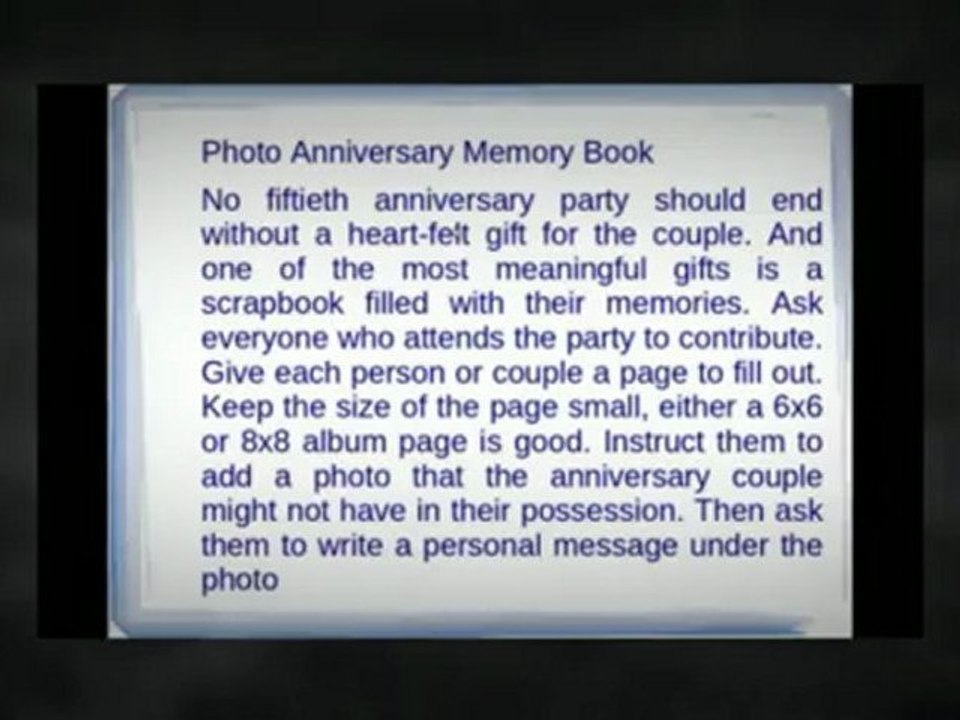 50th Anniversary Party How to Use Photos to Make a Golden Anniversary Shine