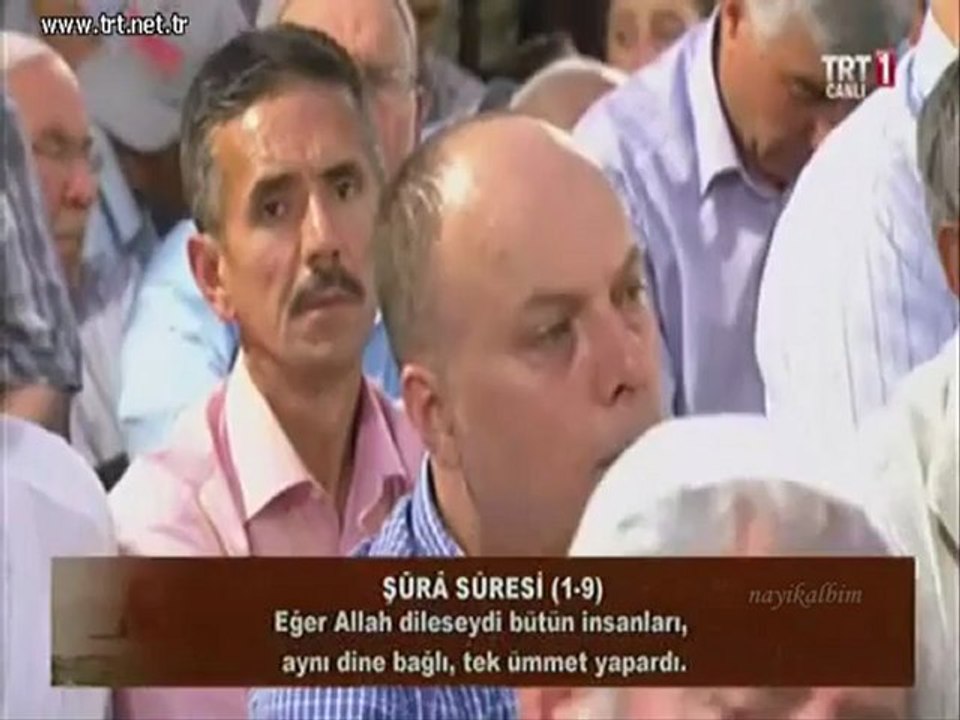 Kur'an Bünyamin Topçuoğlu Berat kandili 2012 Amasya TRT